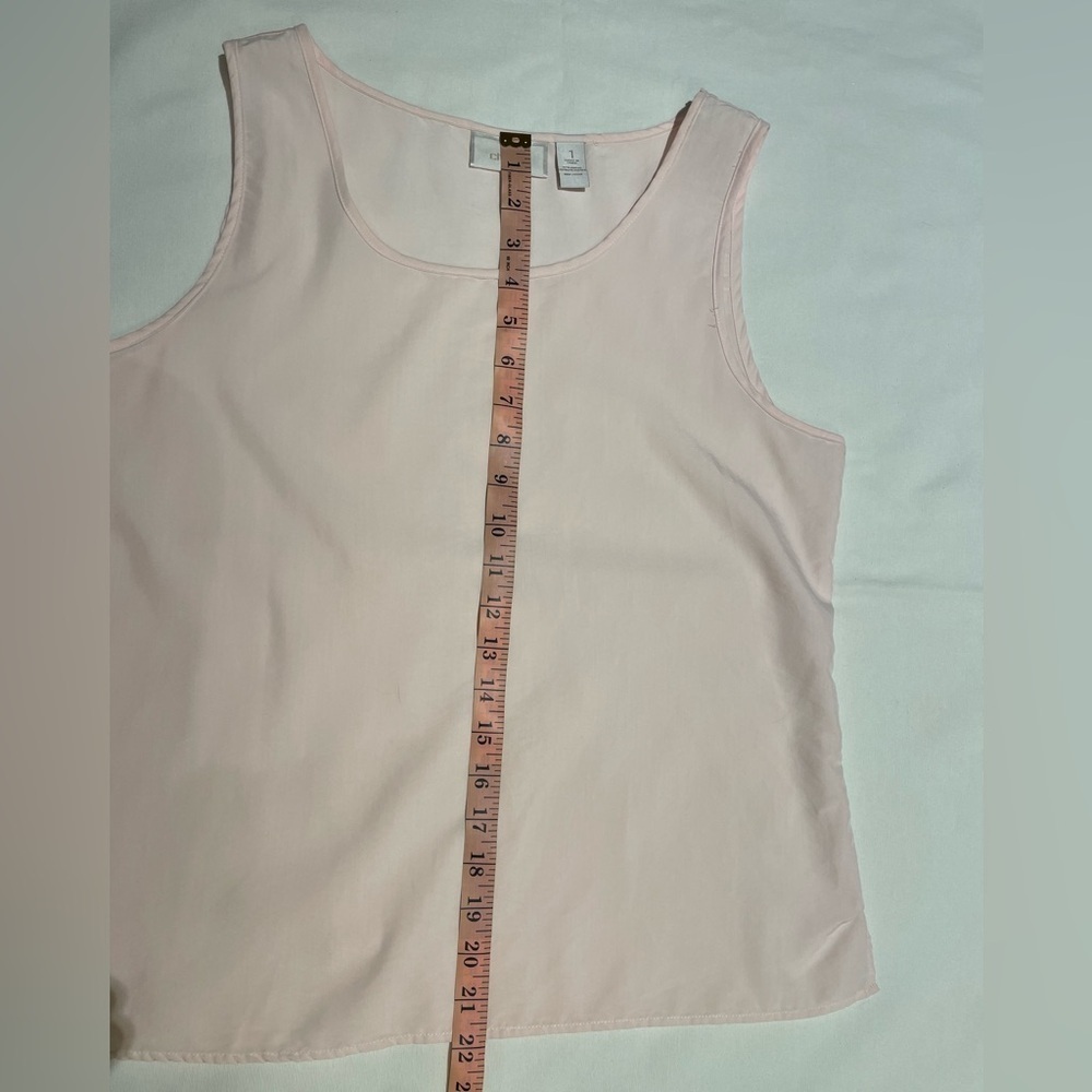 Chico’s Elegant Petal Pink Sleeveless Shell Top Size 1 - Picture 7 of 9